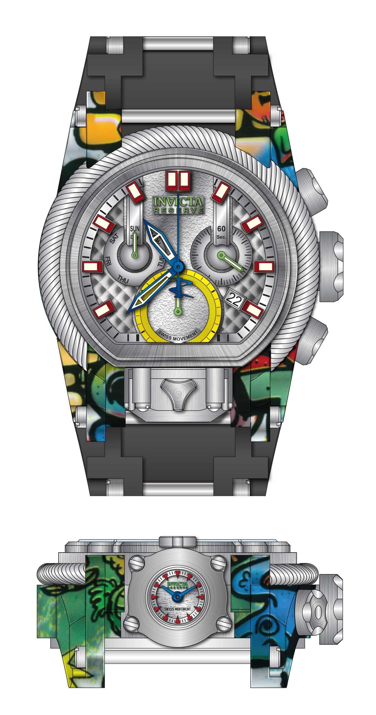 Parts for Invicta Reserve Bolt Zeus Men 32803