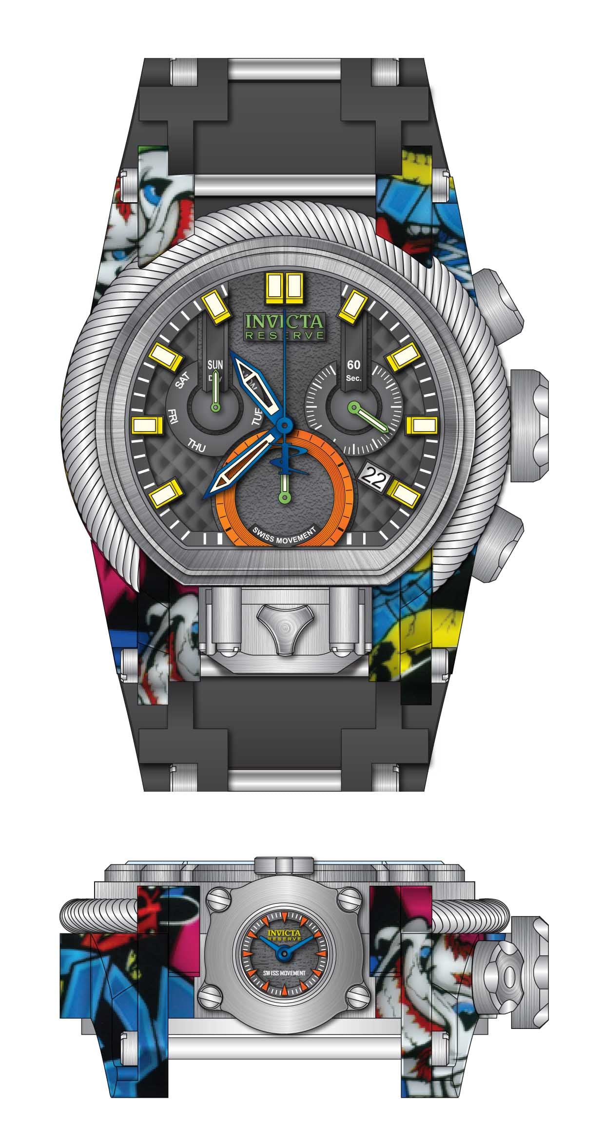 Parts for Invicta Reserve Bolt Zeus Men 32804