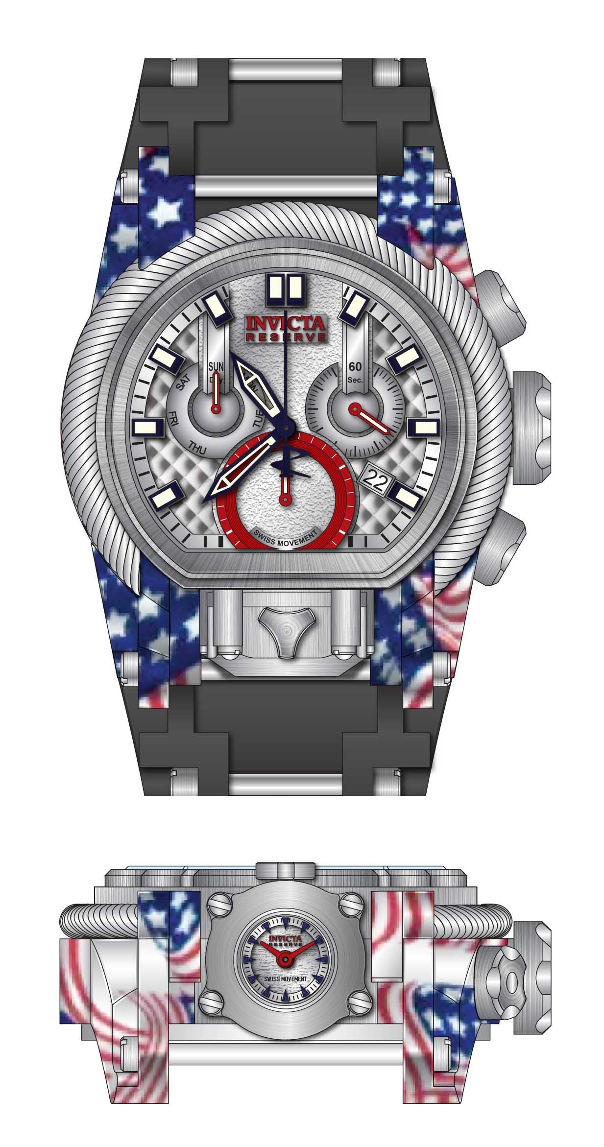 Parts for Invicta Reserve Bolt Zeus Men 32806