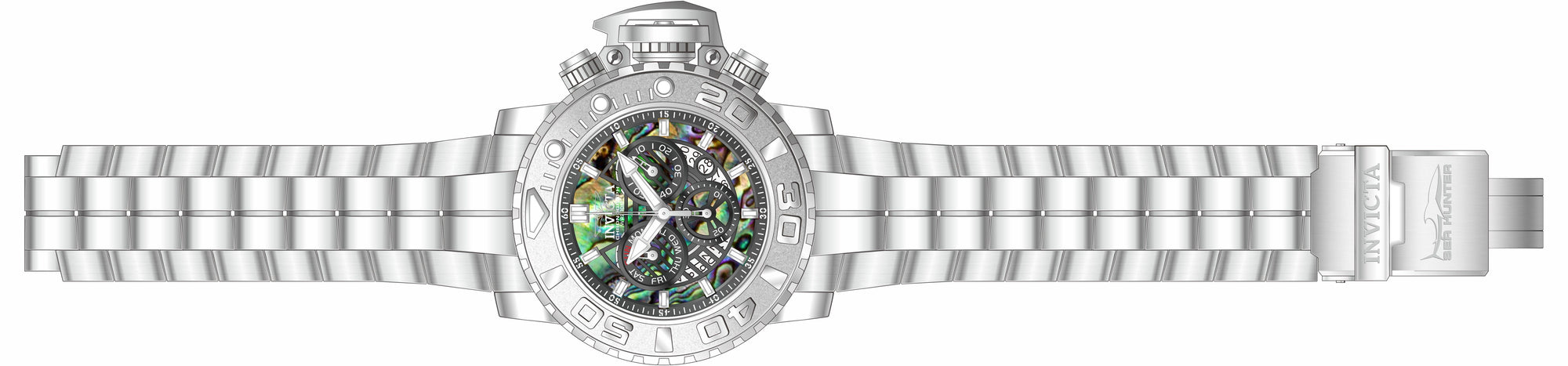 Band for Invicta Sea Hunter Men 33363