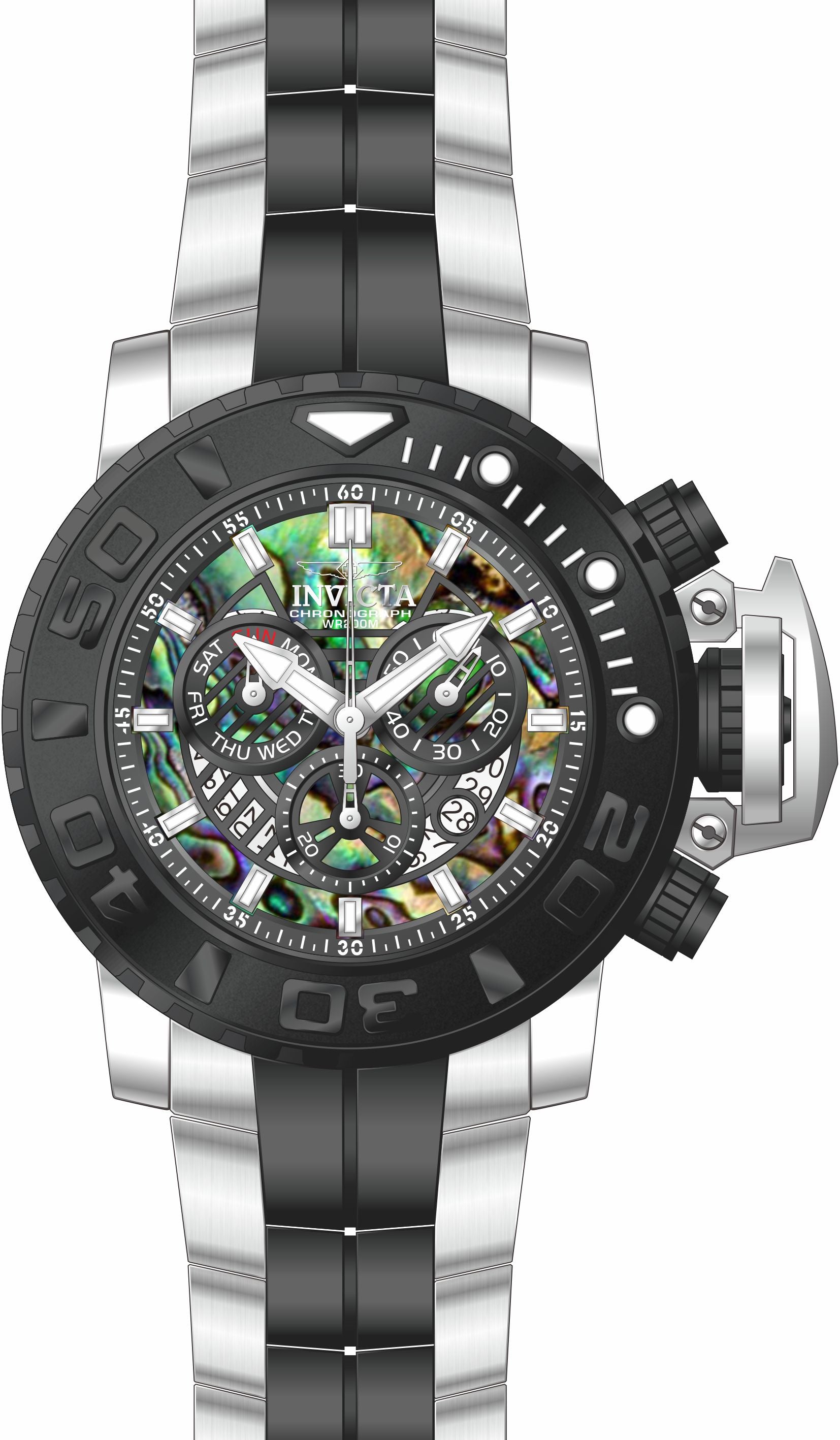 Band for Invicta Sea Hunter Men 33364