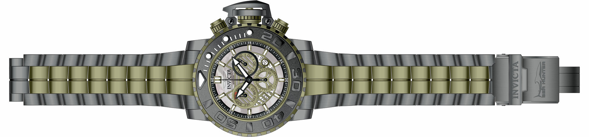 Band for Invicta Sea Hunter Men 33375