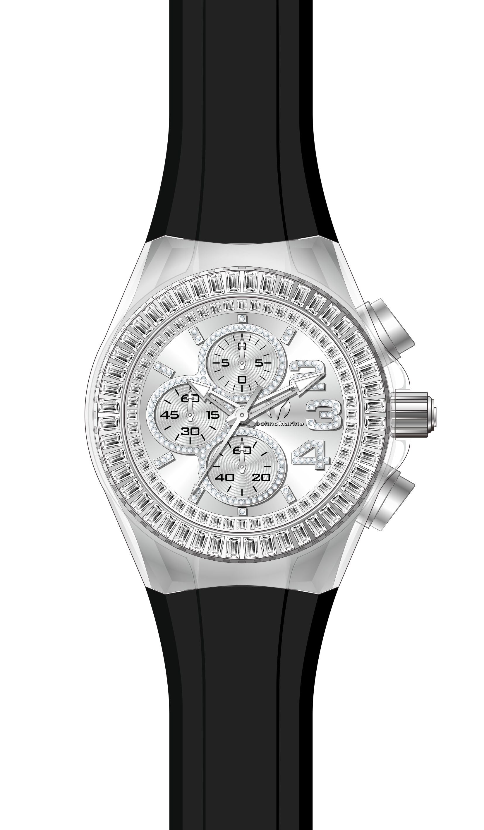 Band for Technomarine Cruise Glitz TM-121007