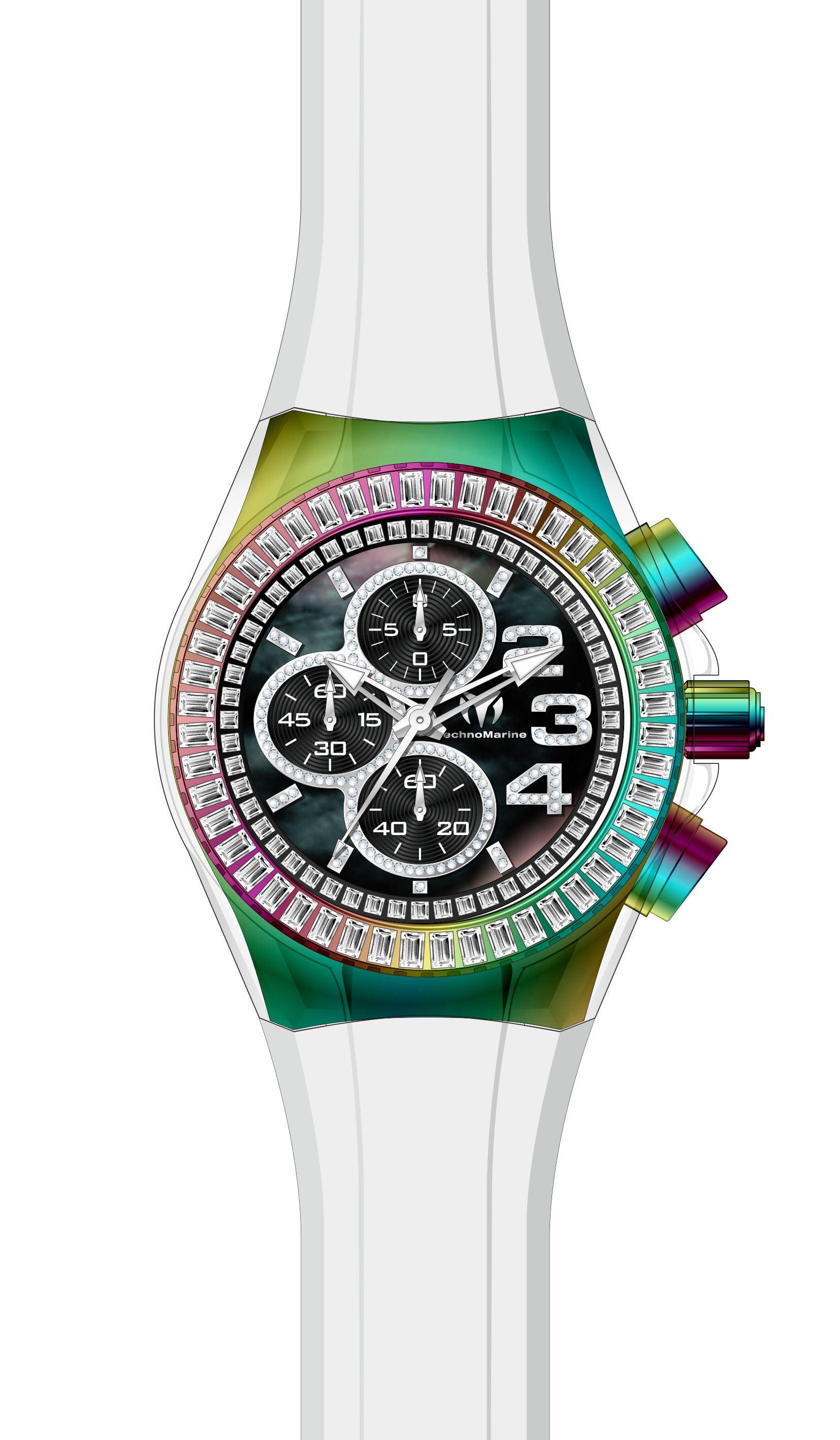 Band for Technomarine Cruise Glitz TM-121034