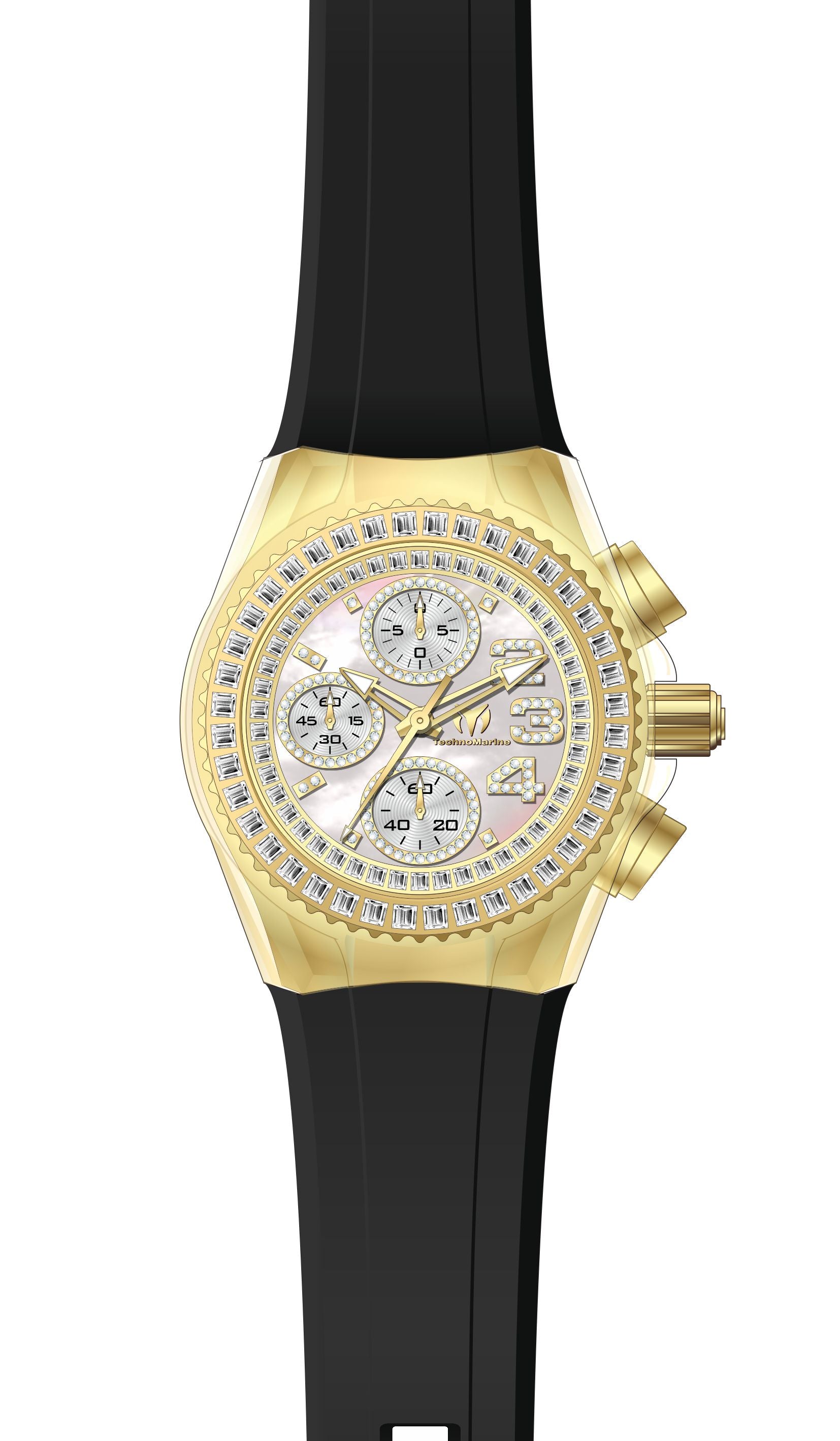 Band for Technomarine Cruise Glitz TM-121060