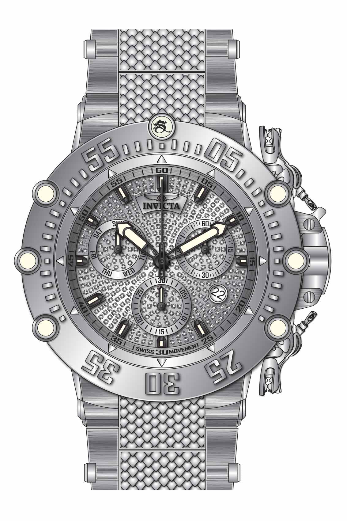 Band for Invicta Subaqua Men 32848