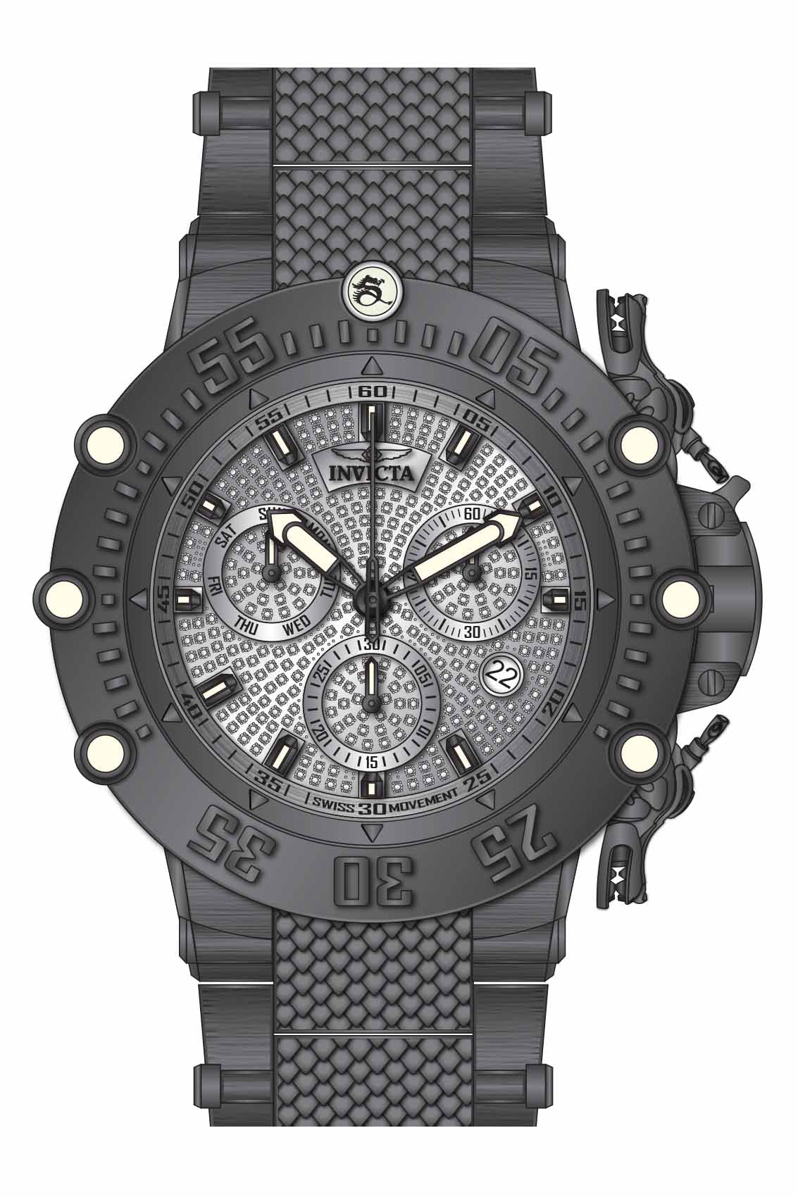 Band for Invicta Subaqua Men 32849