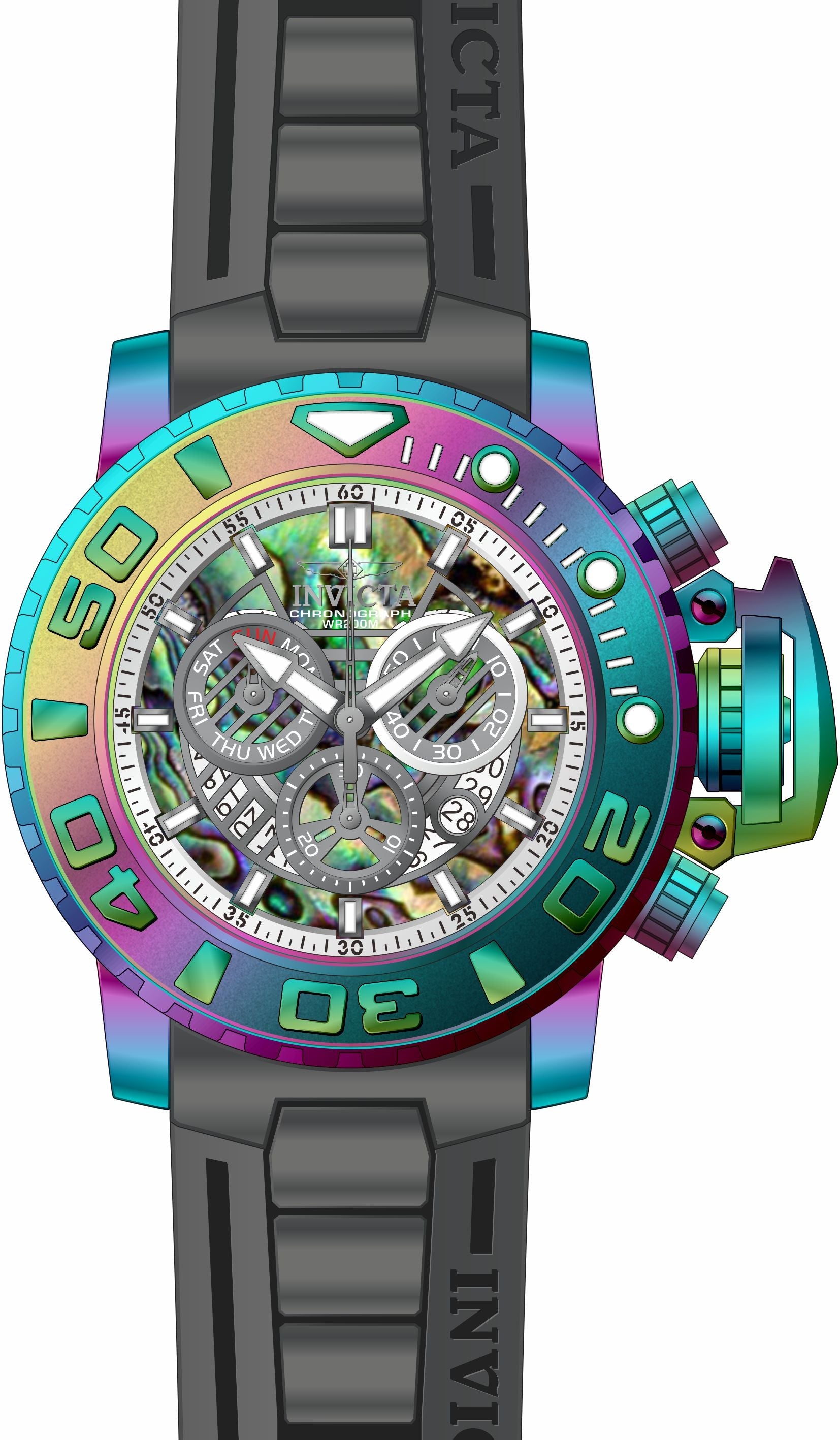 Band for Invicta Sea Hunter Men 33793