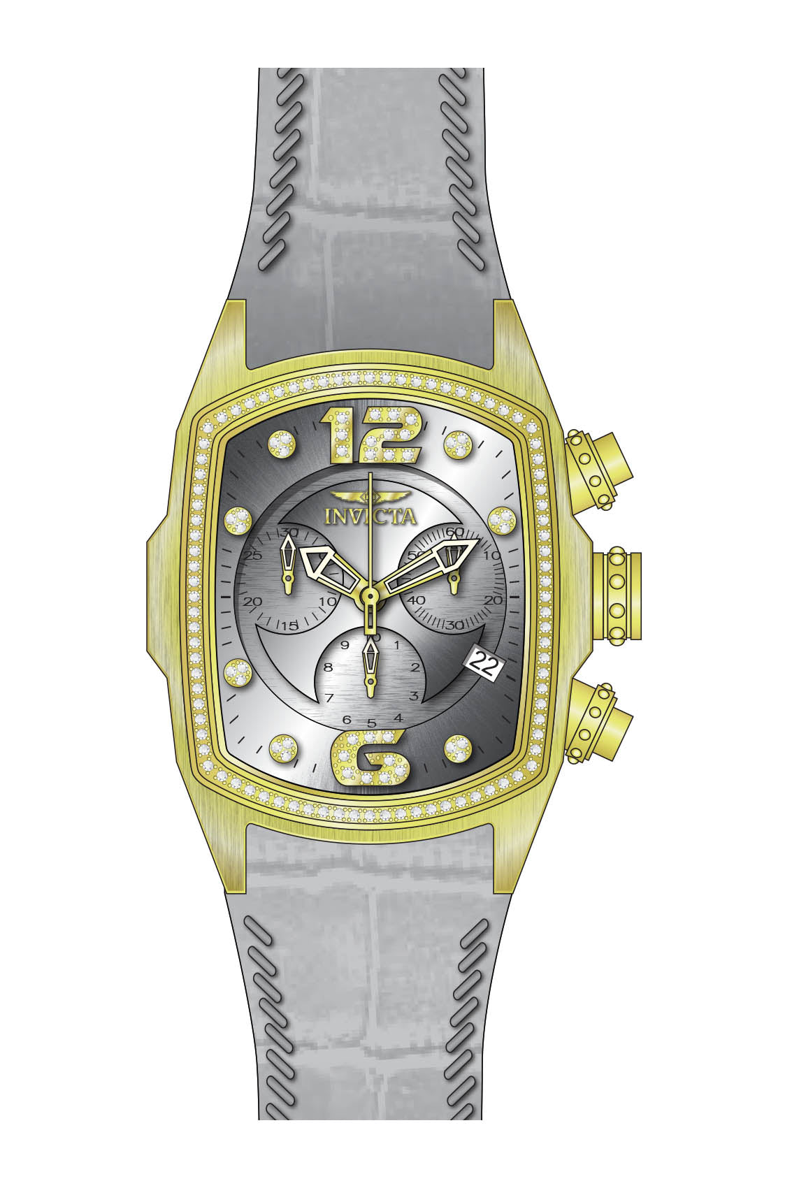 Band for Invicta Lupah Lady 33346