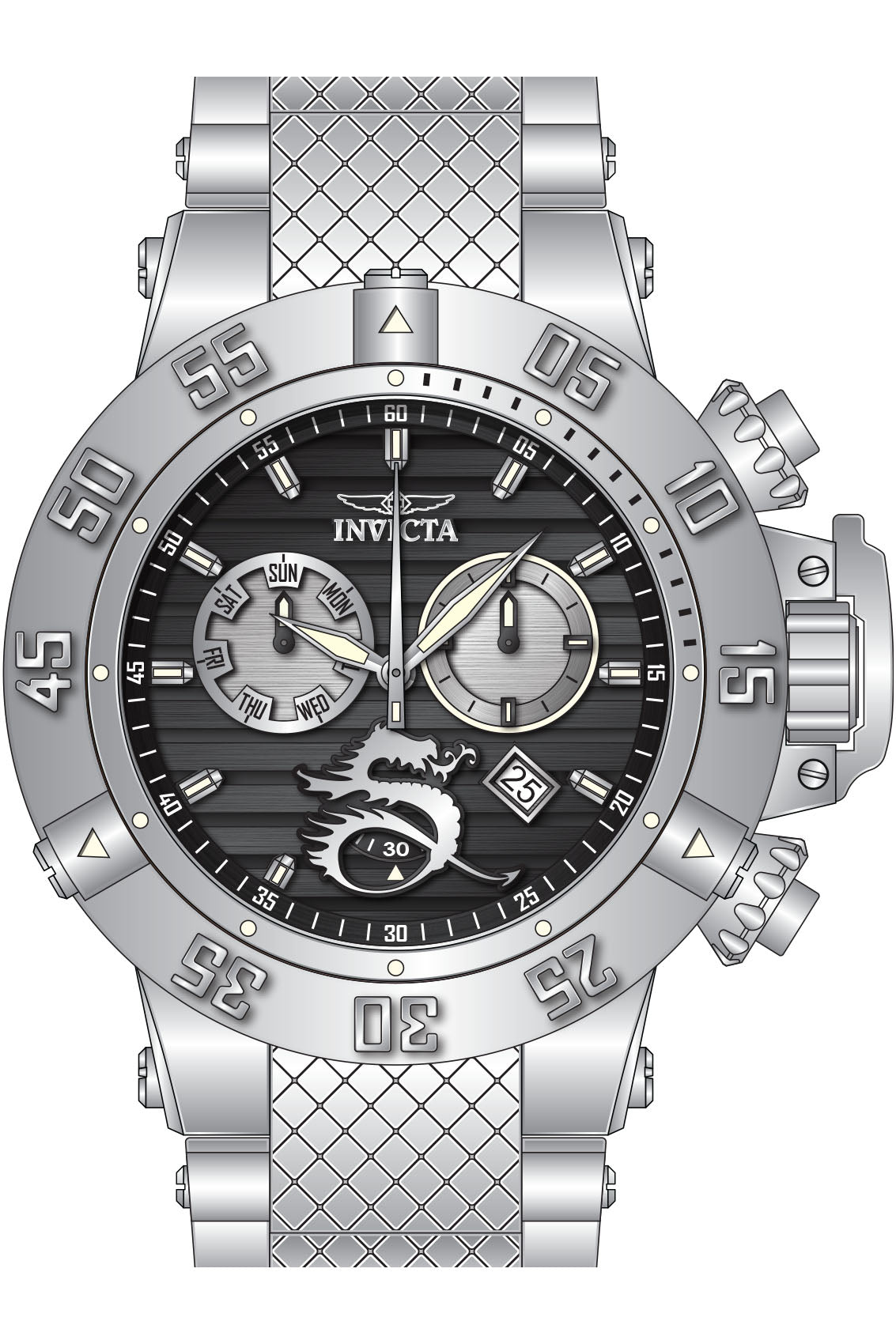 Band for Invicta Subaqua Noma III Men 33403