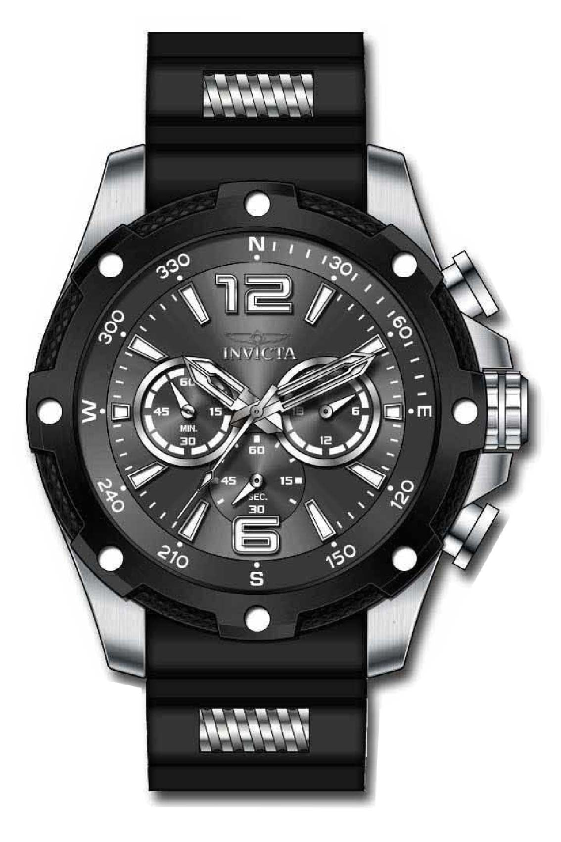 Band for Invicta I-Force Men 30768