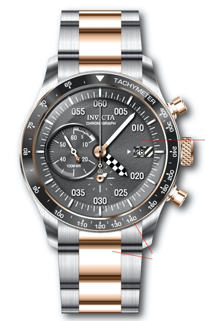 Band for Invicta Speedway Men 34057