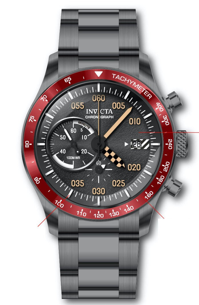 Band for Invicta Speedway Men 34058