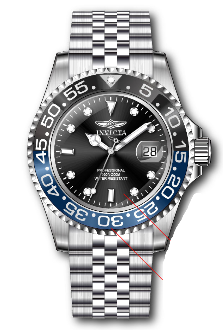 Band for Invicta Pro Diver Men 34104
