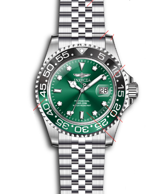 Parts for Invicta Pro Diver Men 34105