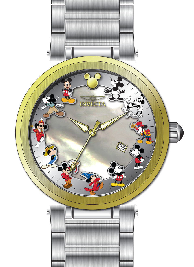 Band for Invicta Disney Limited Edition Mickey Mouse Men 34204