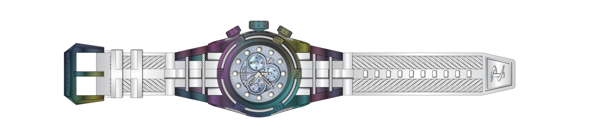 Band for Invicta Reserve Bolt Zeus Men 33395