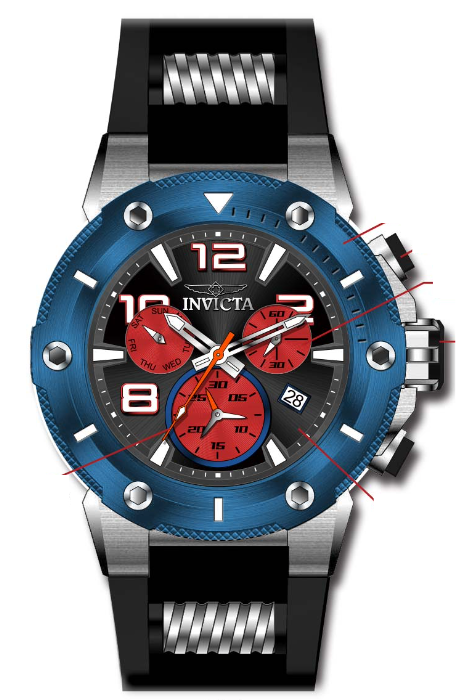 Band for Invicta Speedway Men 34017