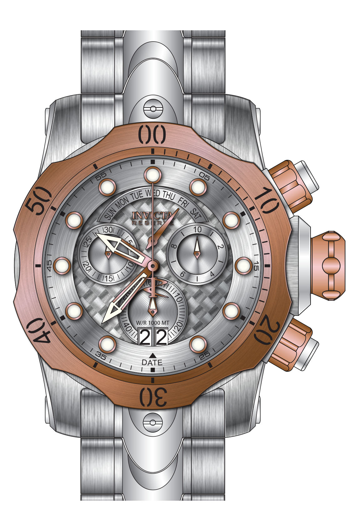 Band for Invicta Reserve Venom Men 33713