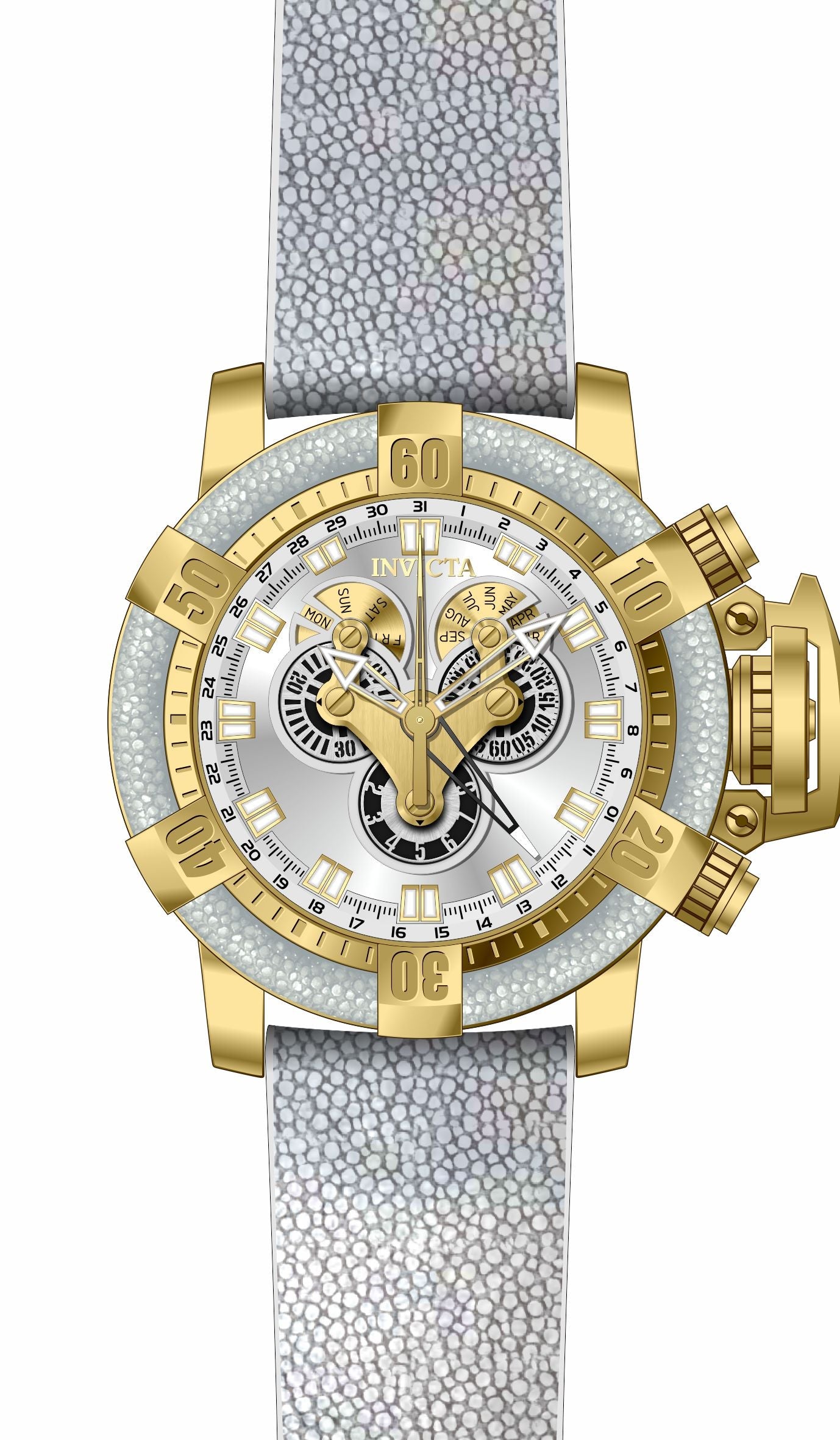 Band for Invicta Sea Hunter Men 34384