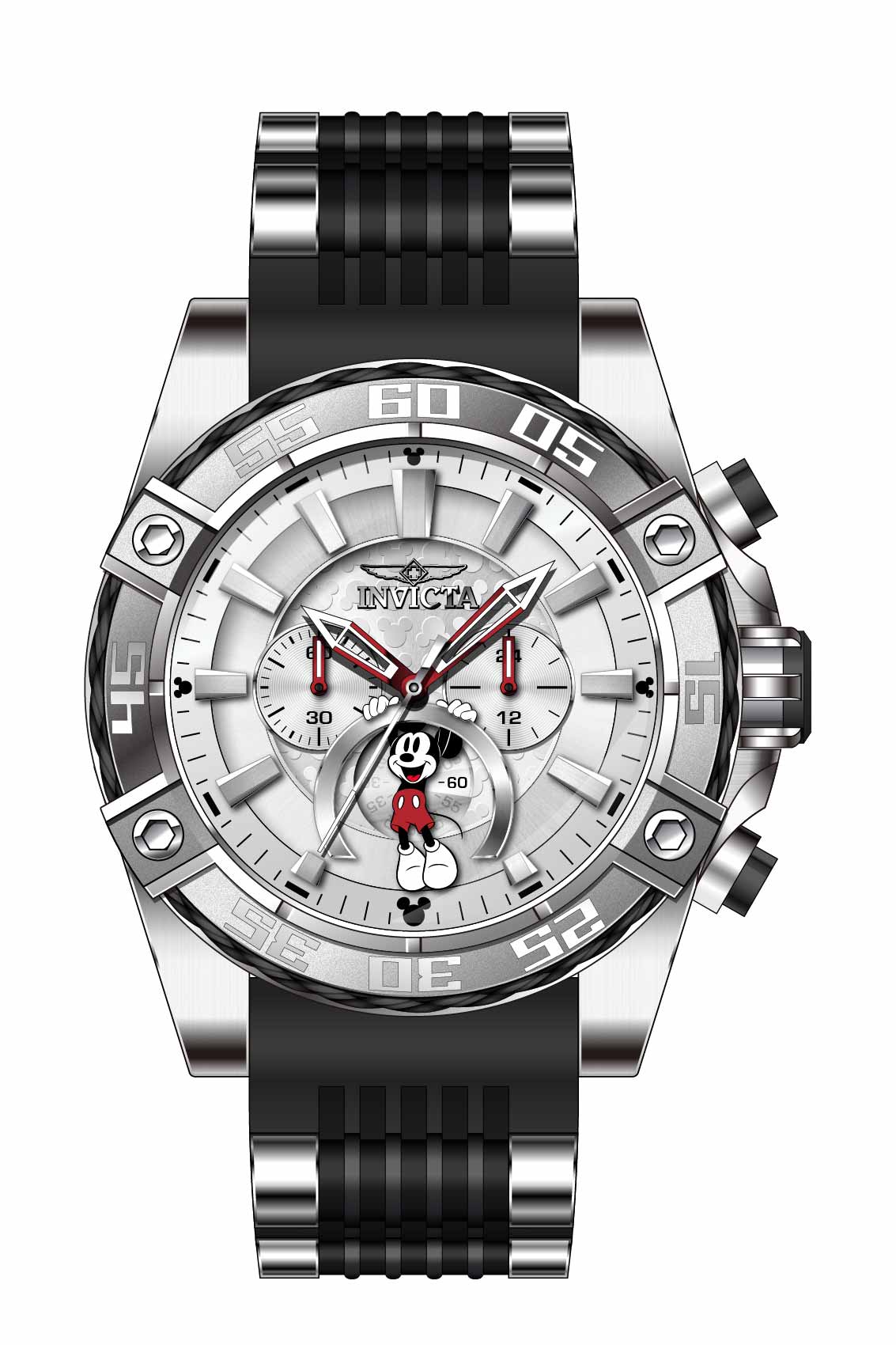 Band for Invicta Disney Limited Edition Mickey Mouse Men 32463
