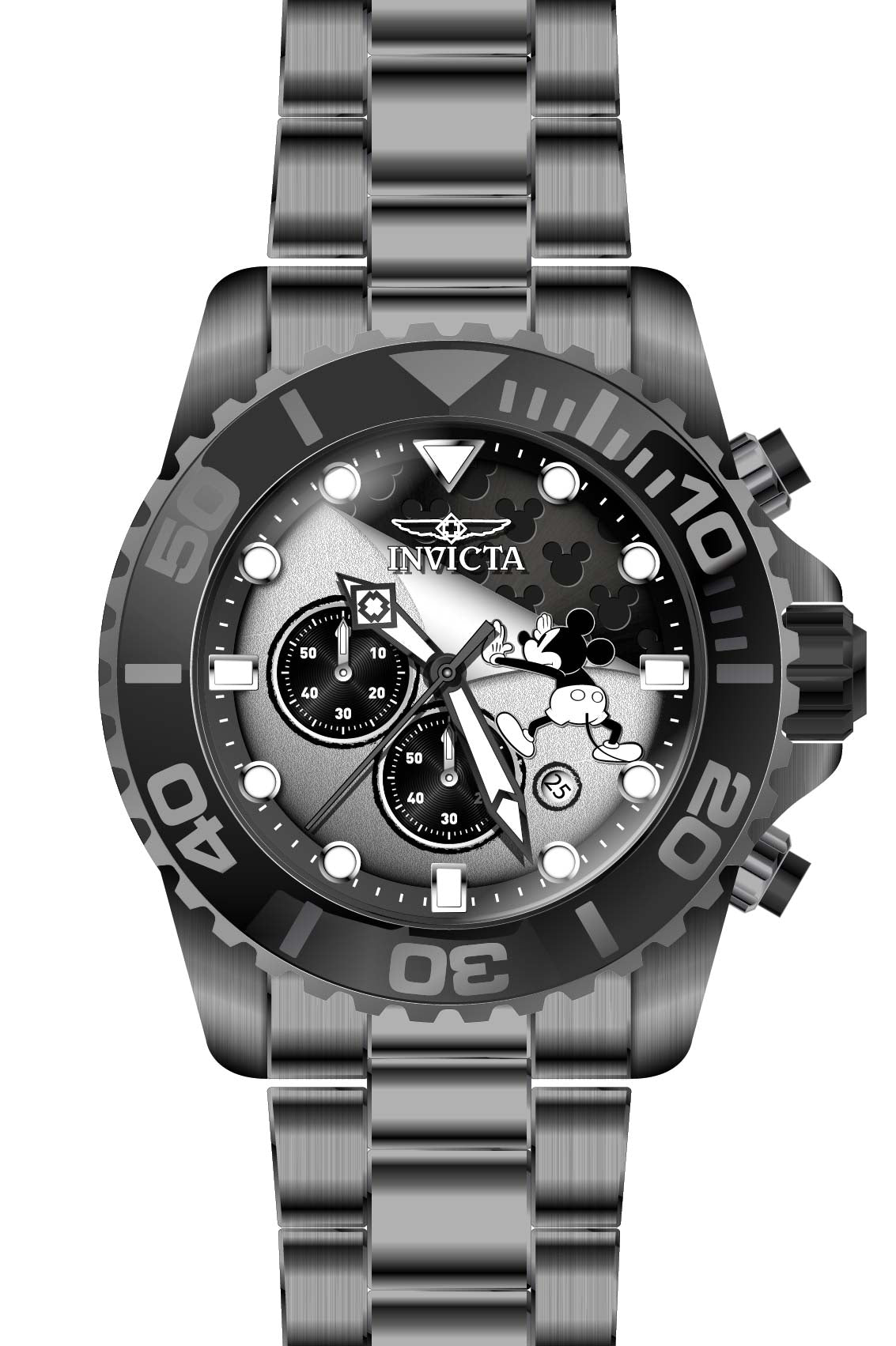 Band for Invicta Disney Limited Edition Mickey Mouse Men 32444