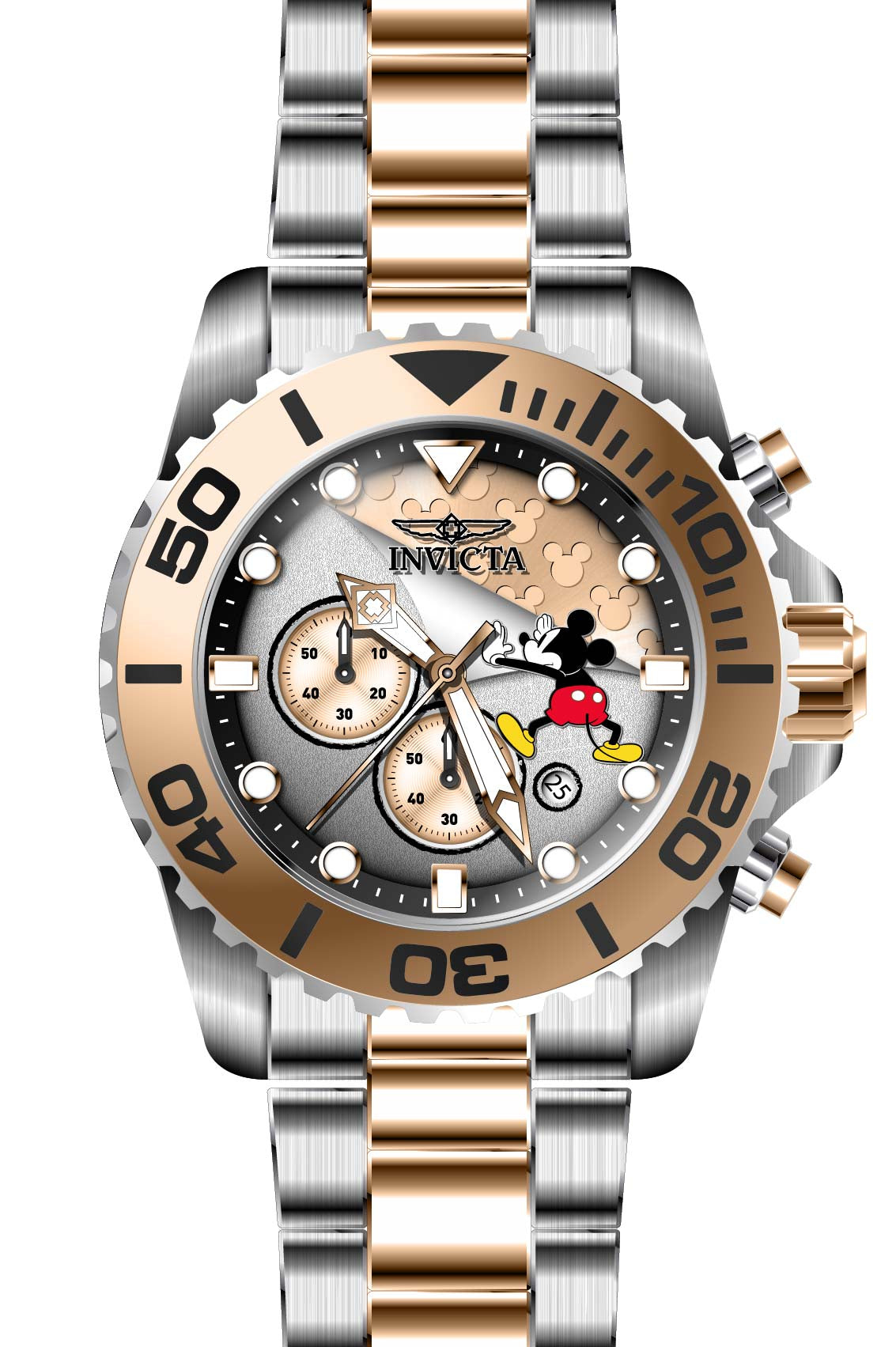 Band for Invicta Disney Limited Edition Mickey Mouse Men 32446