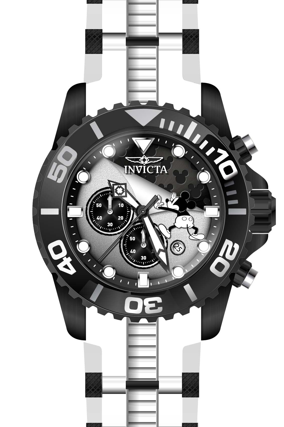 Band for Invicta Disney Limited Edition Mickey Mouse Men 32478