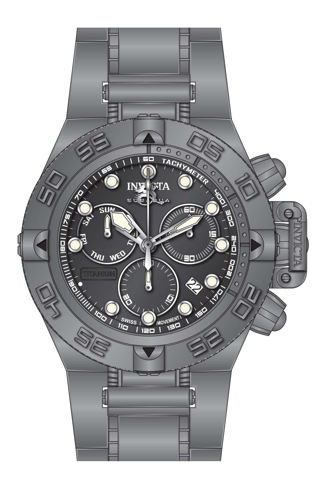 Parts for Invicta Subaqua Noma IV Men 33722