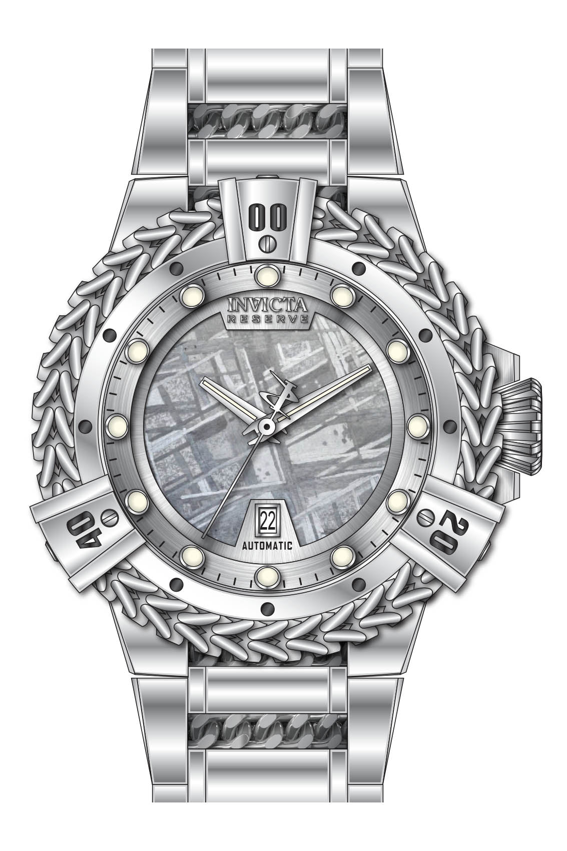 Band for Invicta Reserve Herc Men 34319