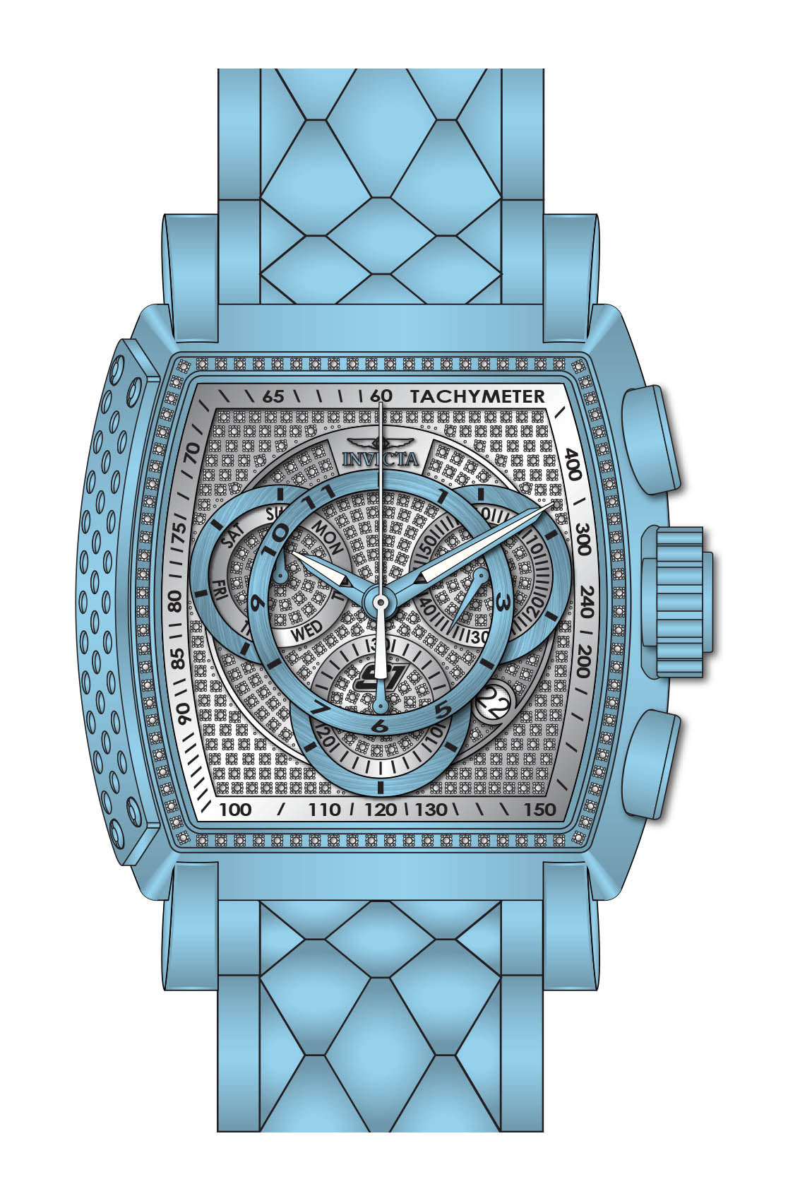 Band for Invicta S1 Rally Men 34278