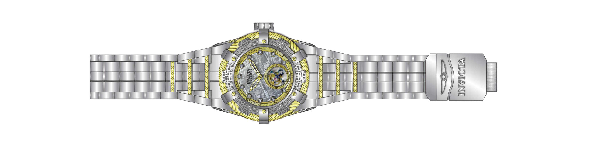 Band for Invicta Reserve Bolt Zeus Men 34300