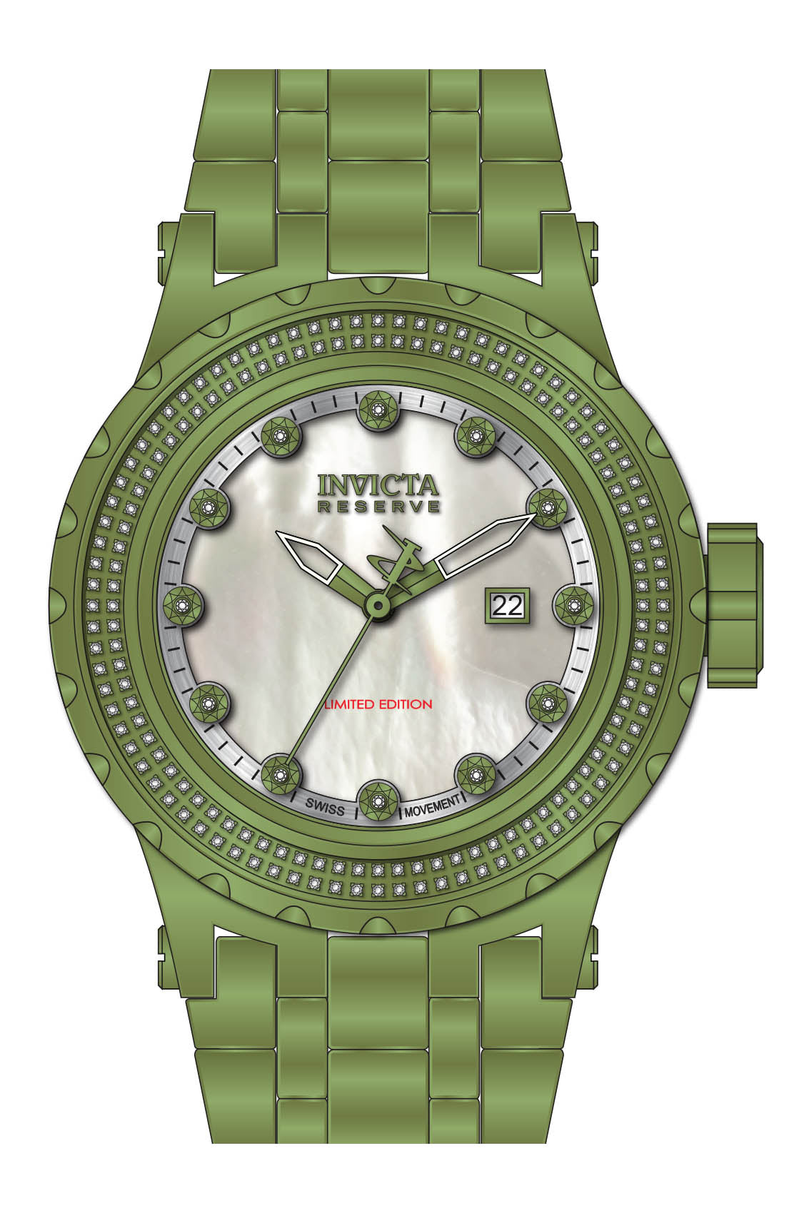 Band for Invicta Reserve Specialty Subaqua Men 34305