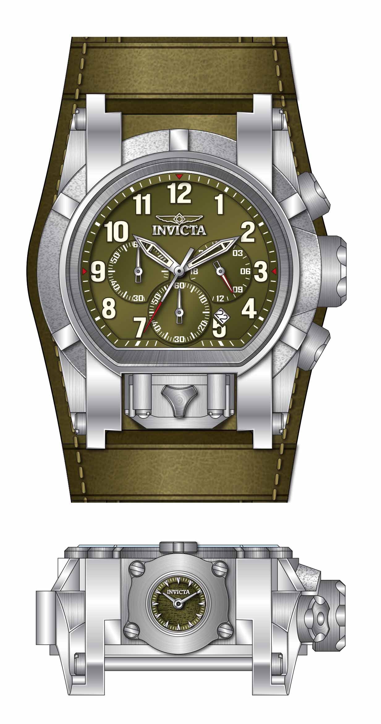 Parts for Invicta Bolt Bolt Zeus Magnum Men 34581