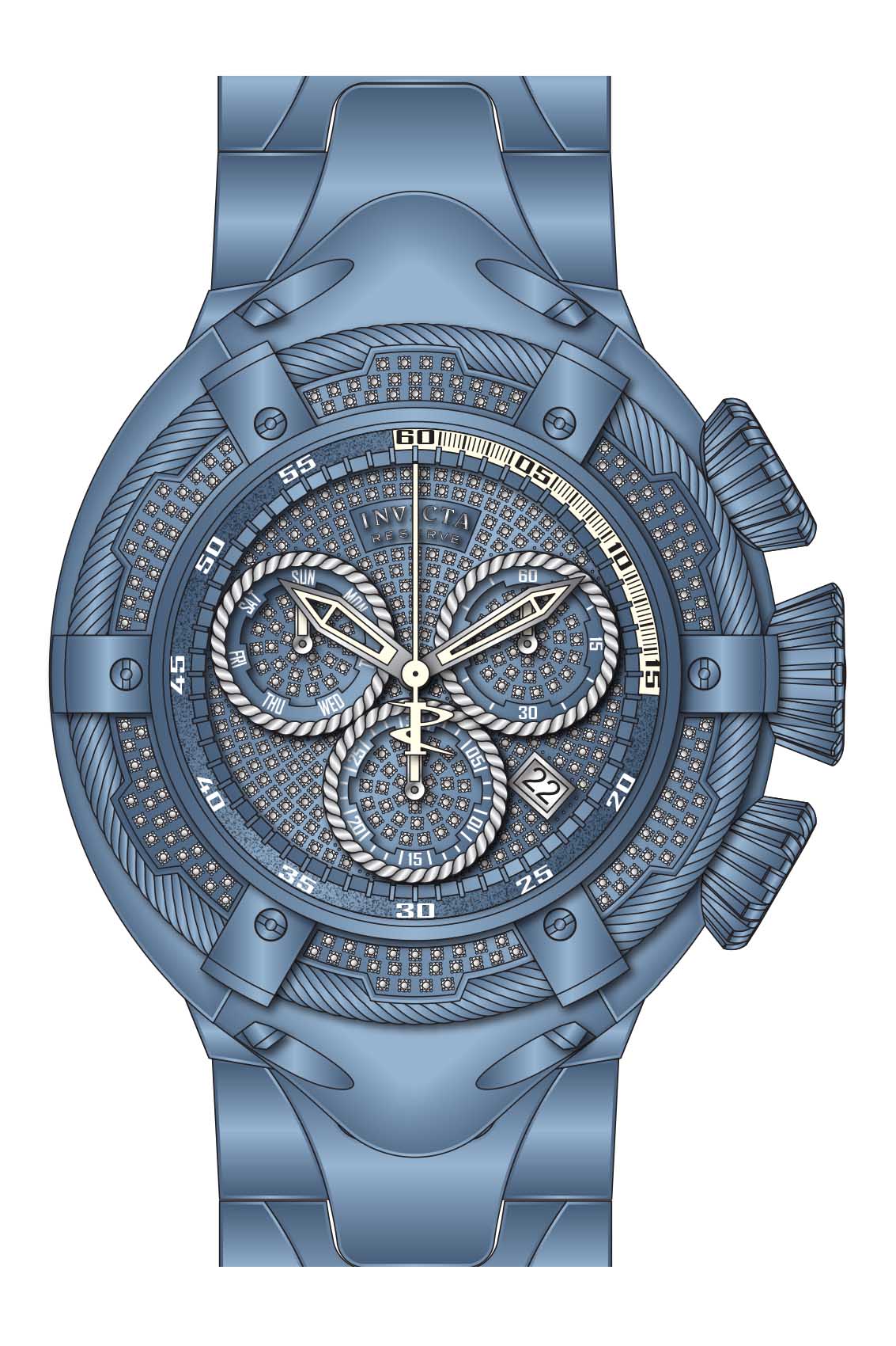 Band for Invicta Reserve Bolt Men 34166