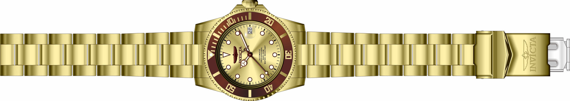 Band for Invicta Pro Diver Men Gold Label 34766