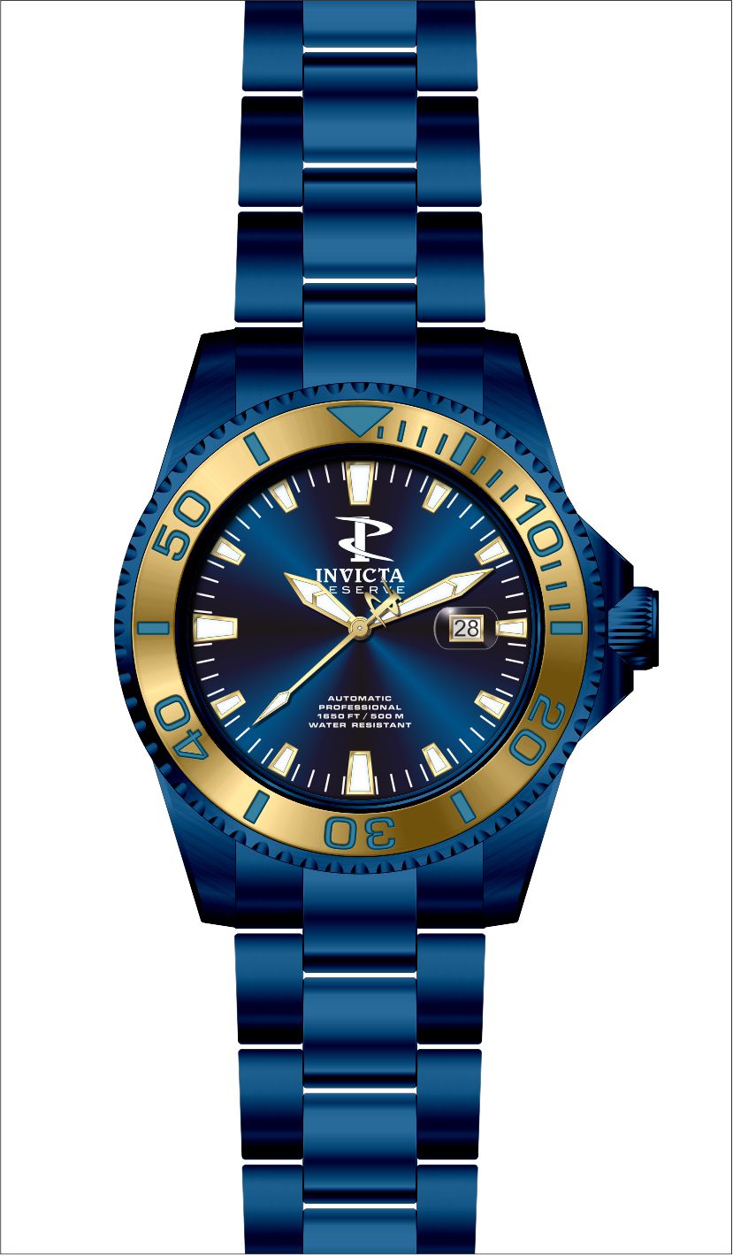 Band for Invicta Reserve Grand Diver Men Blue Label 34783