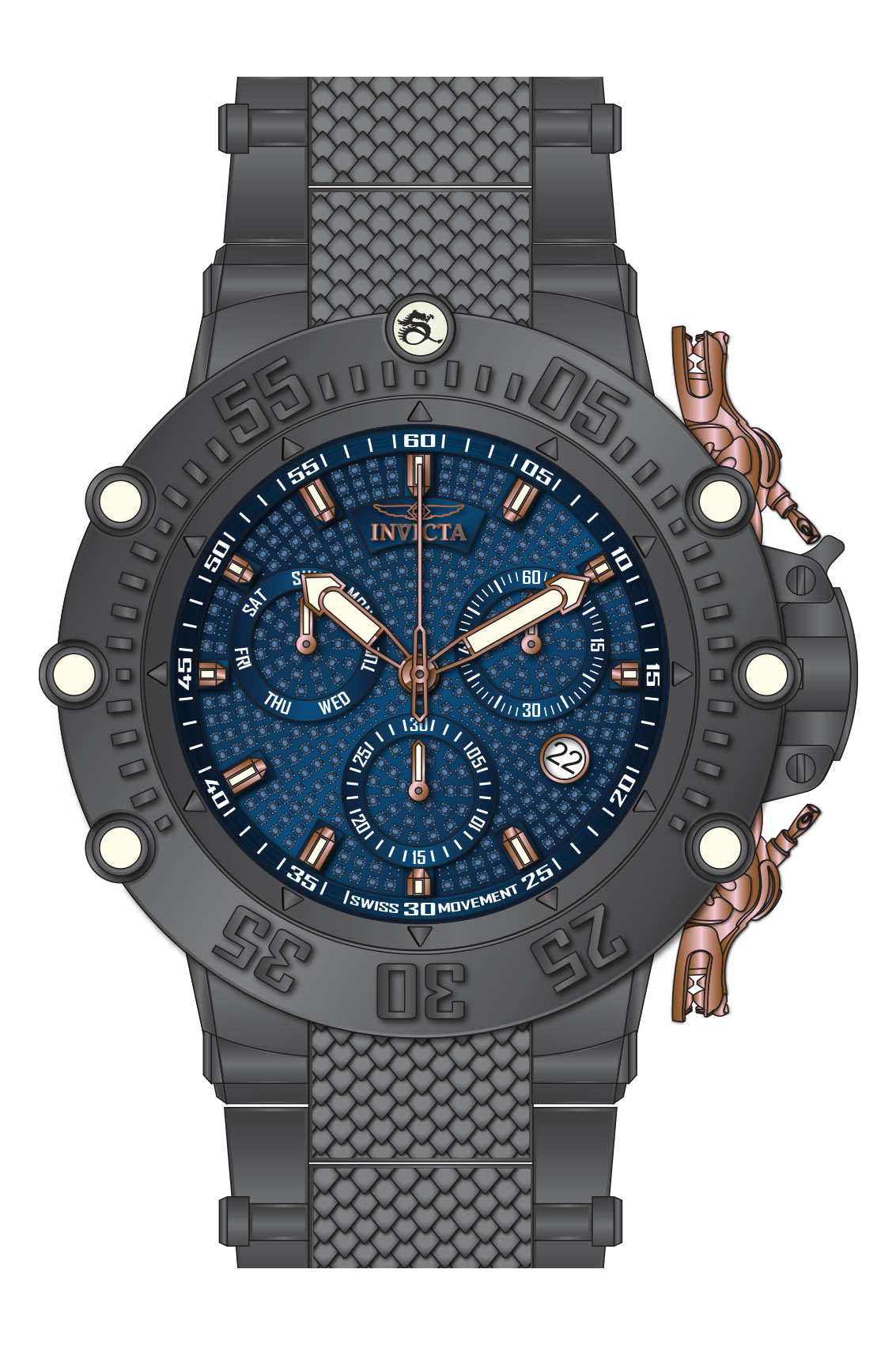 Band for Invicta Subaqua Men 34411