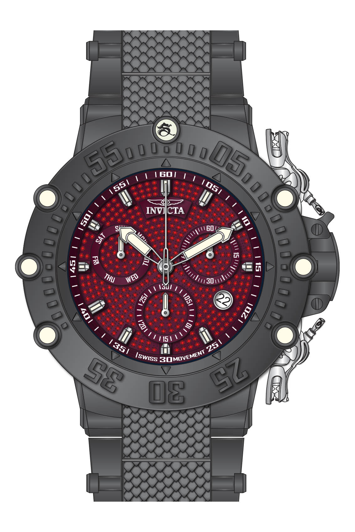 Band for Invicta Subaqua Men 34412