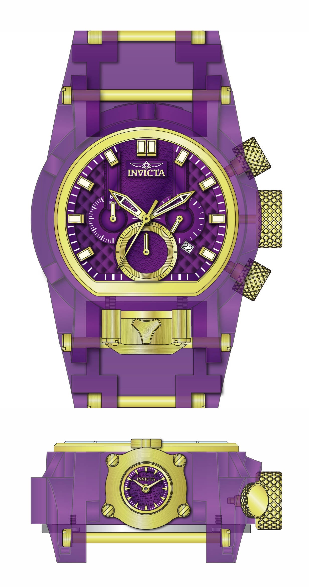 Parts for Invicta Bolt Bolt Zeus Magnum Men 34879