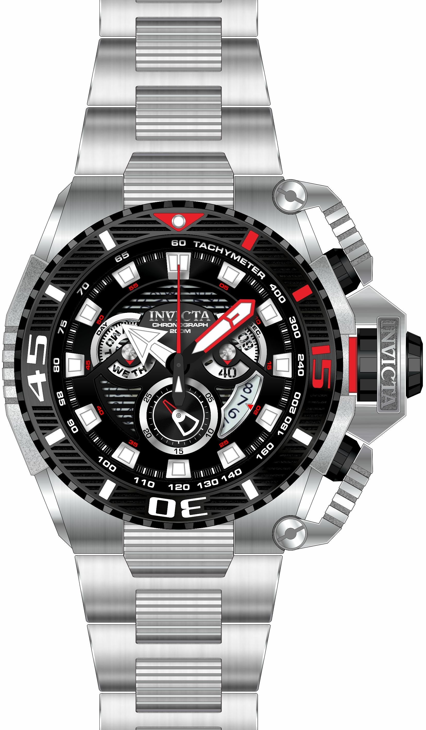 Band for Invicta Sea Hunter Men 35007