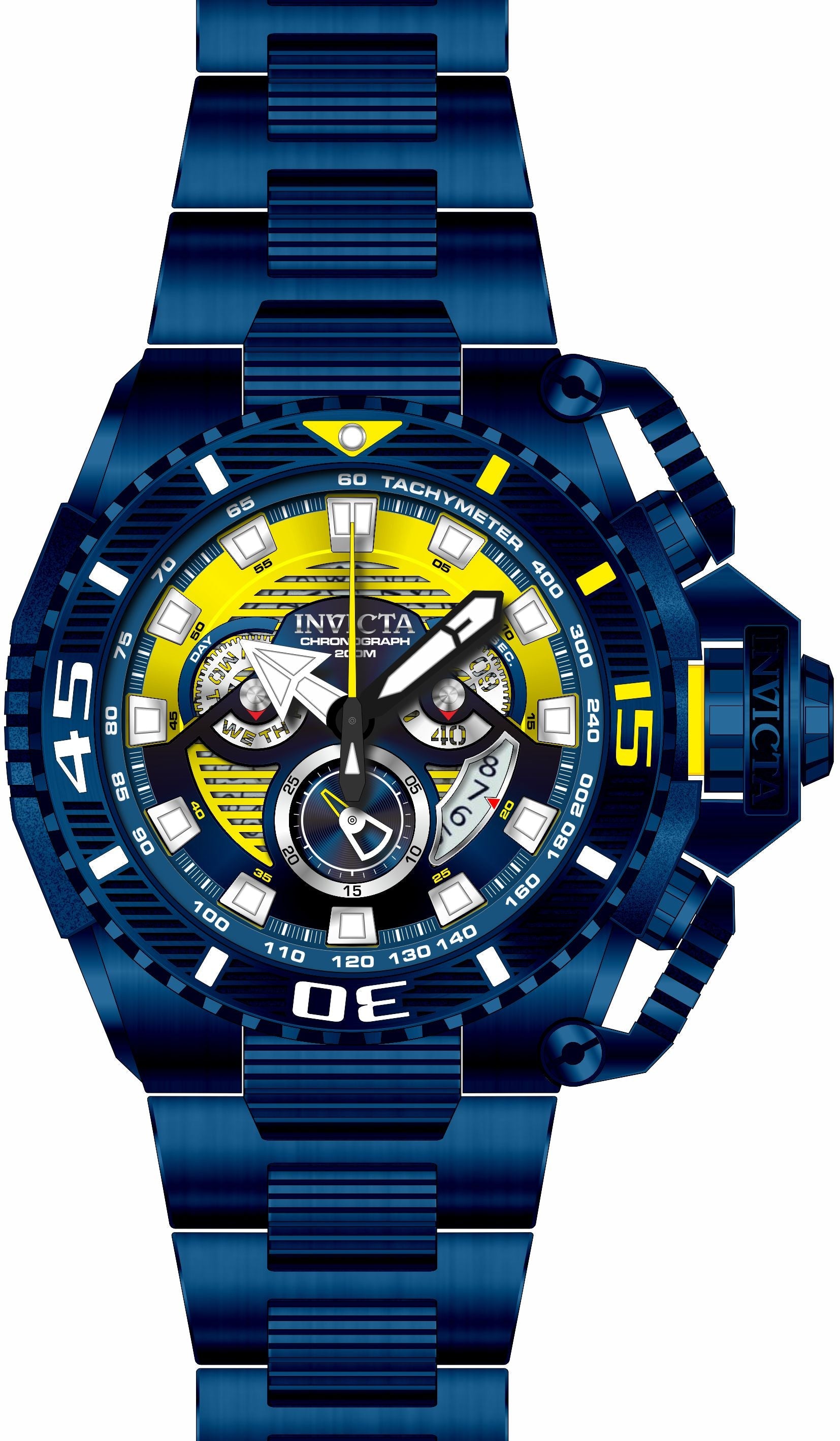 Band for Invicta Sea Hunter Men 35010