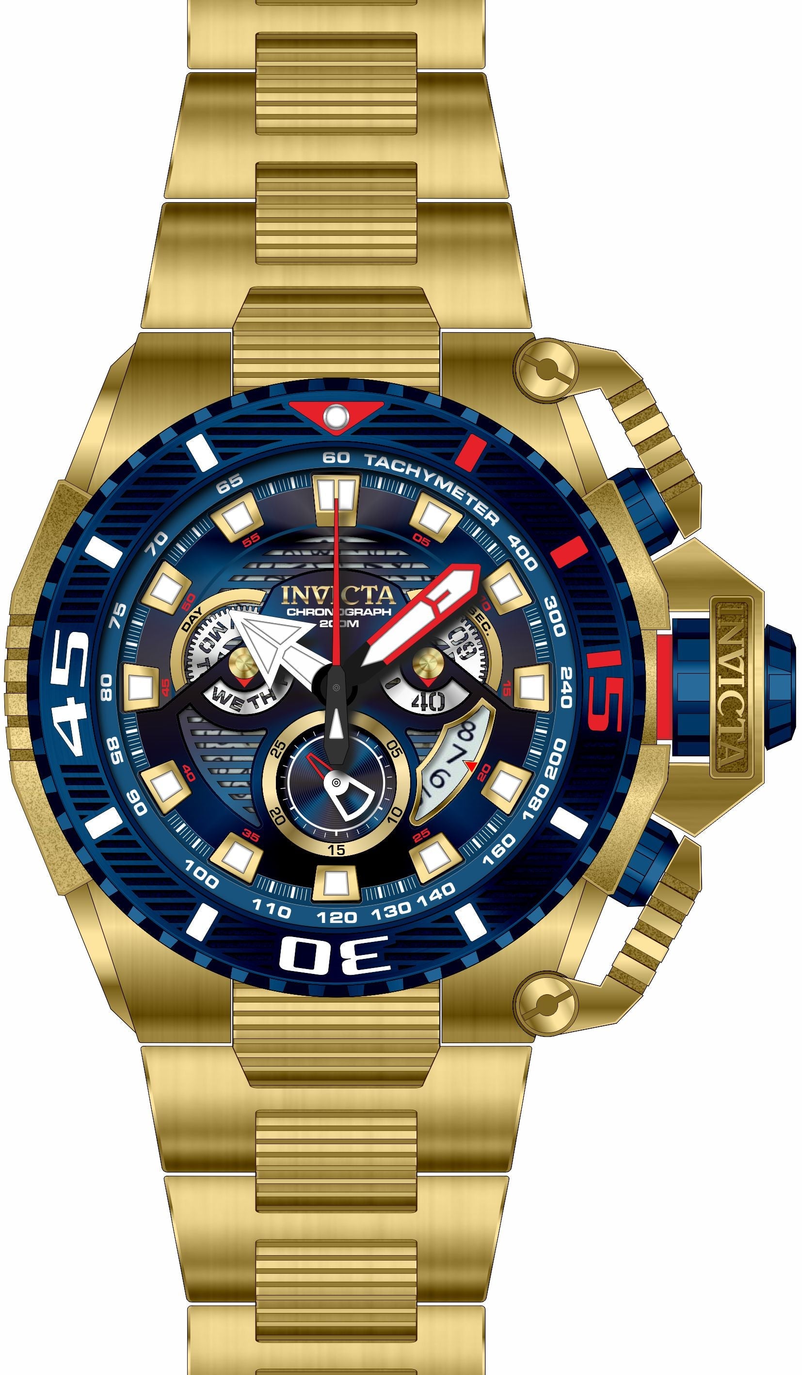 Band for Invicta Sea Hunter Men 35012