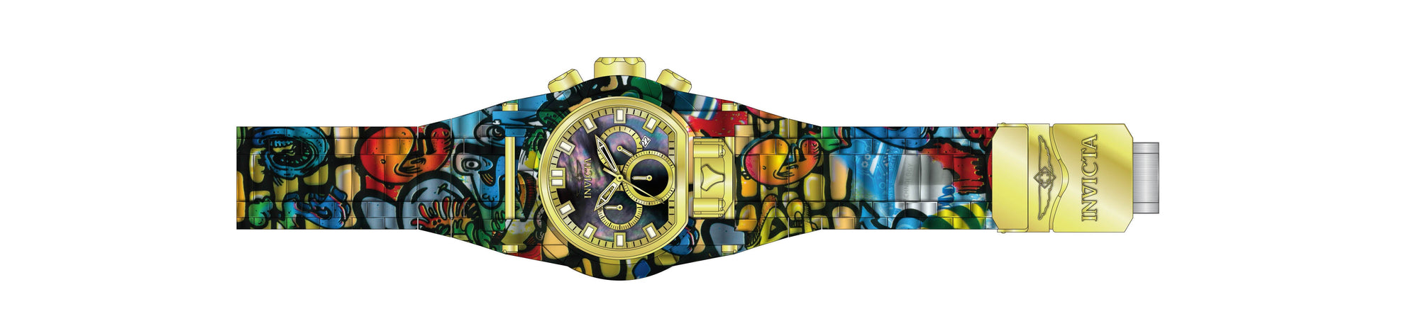 Band for Invicta Bolt Bolt Zeus Magnum Men 34719