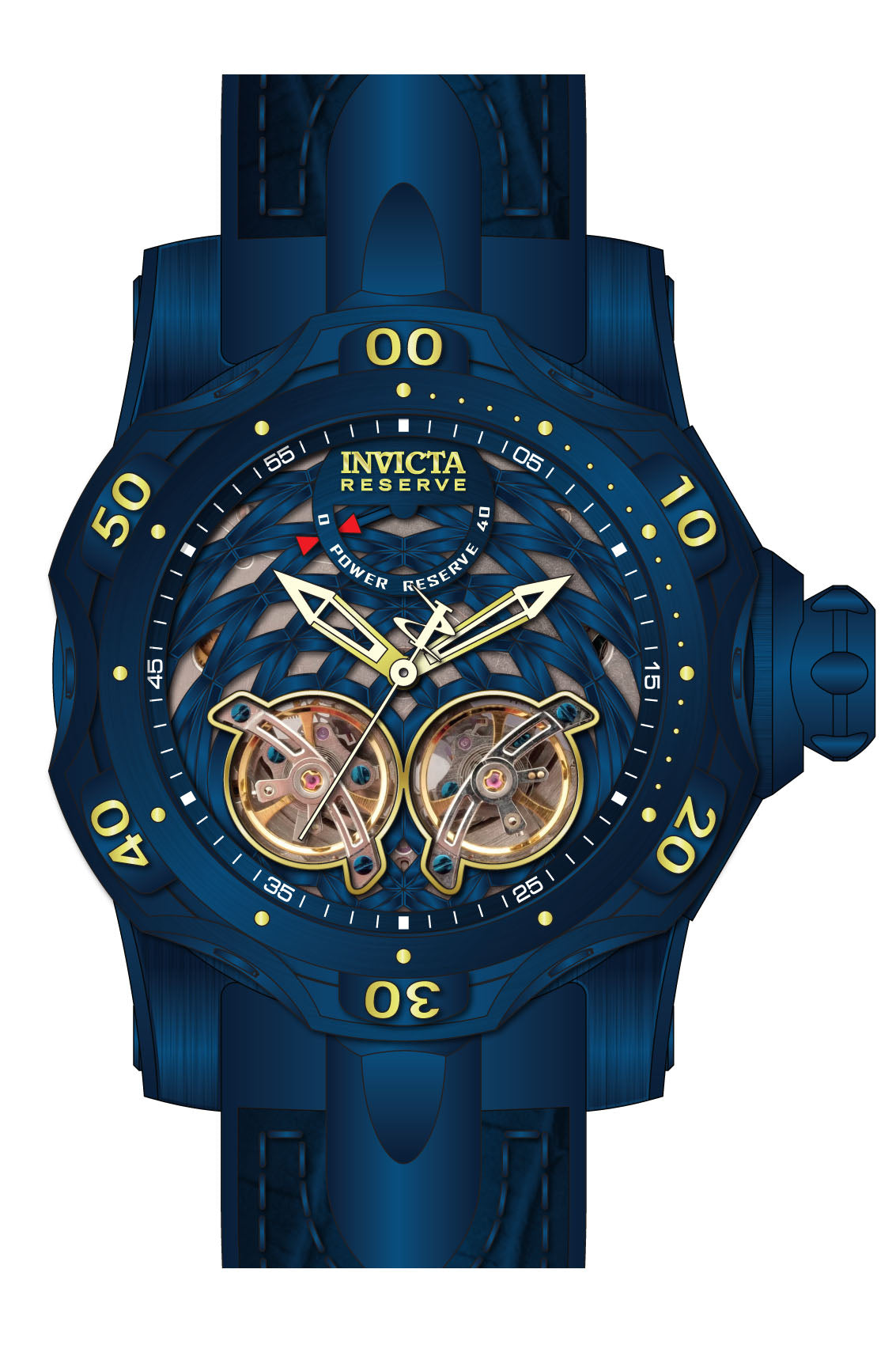 Band for Invicta Reserve Venom Men Blue Label 34475