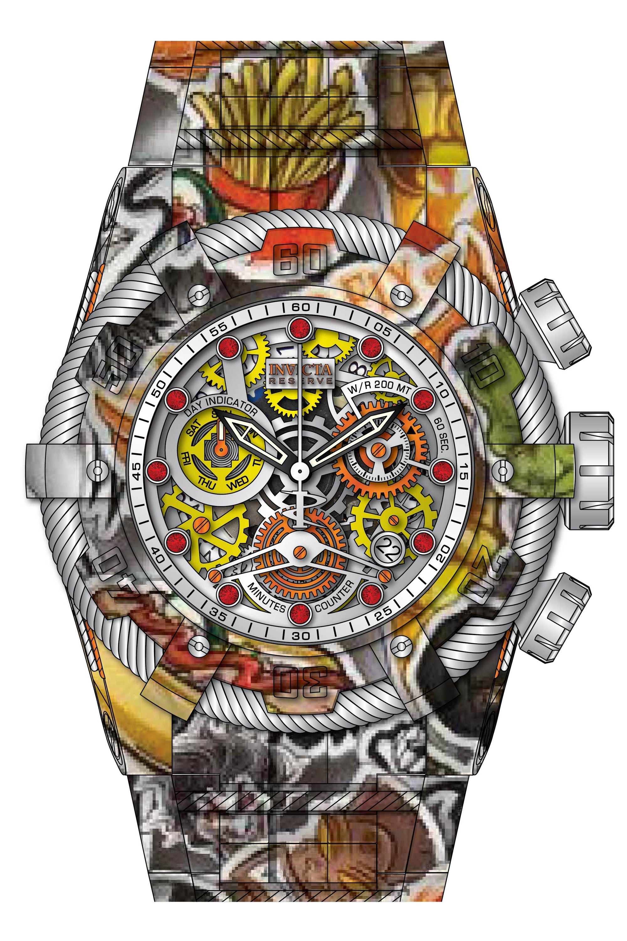 Band for Invicta Reserve Bolt Zeus Men 34295