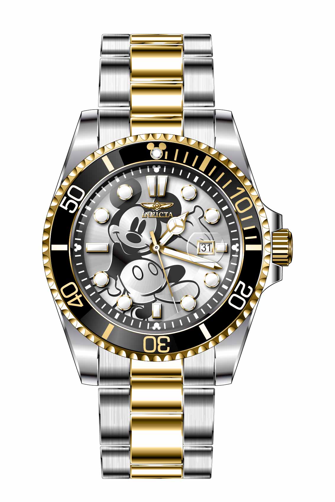 Band for Invicta Disney Limited Edition Mickey Mouse Men 32447