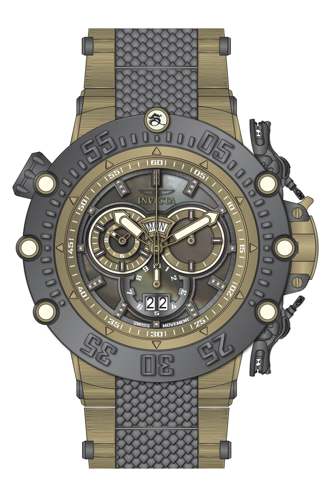 Parts for Invicta Subaqua Men 35227