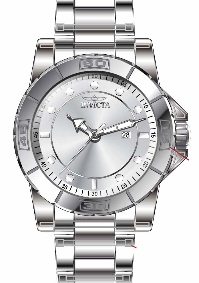 Parts for Invicta Pro Diver Zager Exclusive Men 35428
