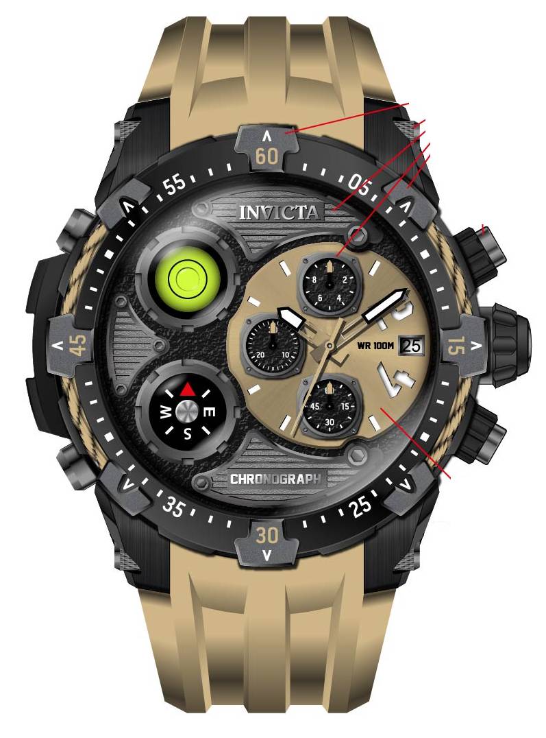 Parts for Invicta Coalition Forces Men 35470